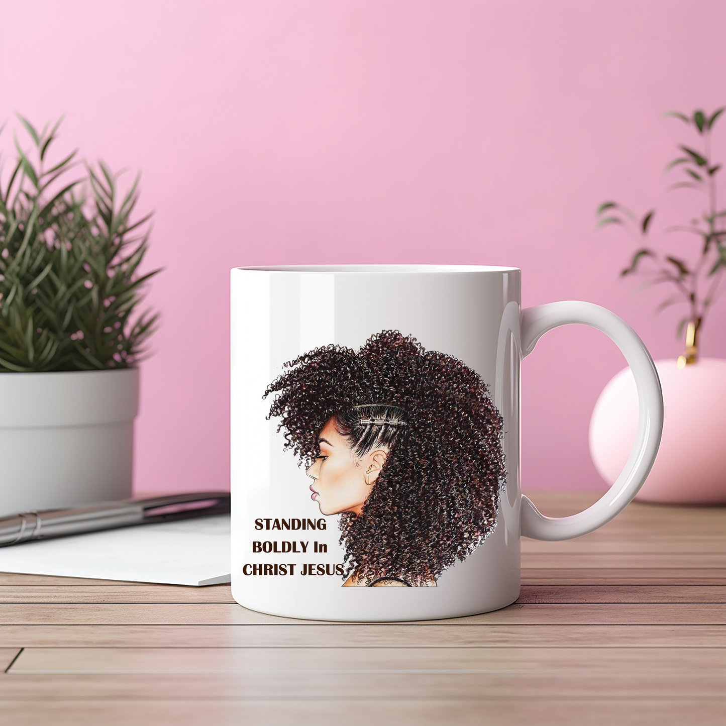 I Stand Boldly - Inspirational Mug