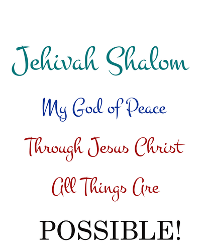 Names of God: Jehovah Shalom Mug