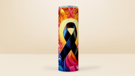 Melanoma Cancer Awareness Tumbler 2