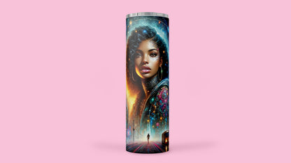 Syber Punk Galaxy Femme Tumbler