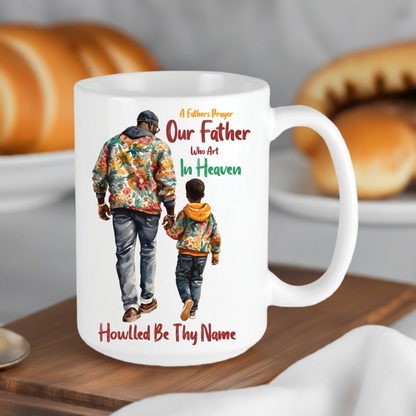 A Father's Prayer Mug (Our Father Print)