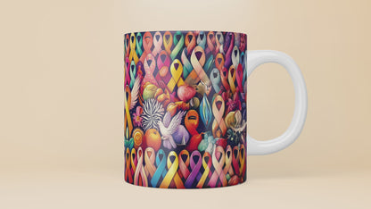 All Cancer Ribbons Mug