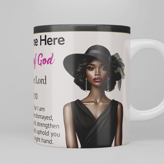 Woman of God: Trust in the Lord Mug and Coaster Set (African American)