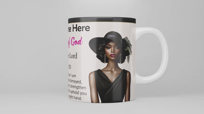 Woman of God: Trust in the Lord Mug and Coaster Set (African American)