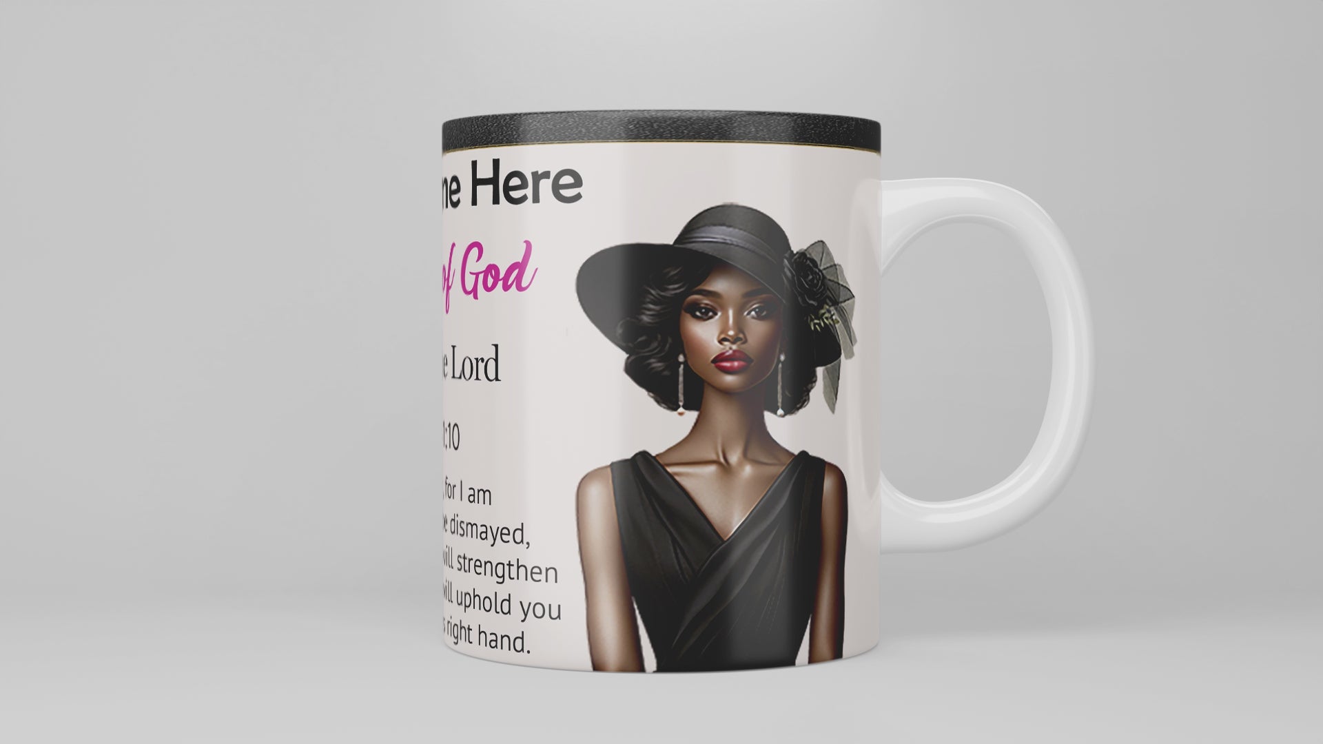 Woman of God: Trust in the Lord Mug and Coaster Set (African American)