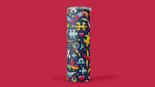 Autism Awareness Allies Tumbler